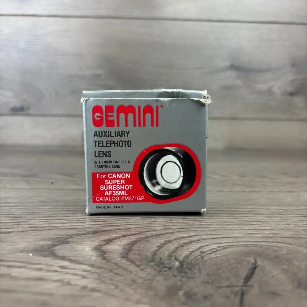 Gemini Auxiliary Telephoto Lens For Canon Super Sureshot AF35ML